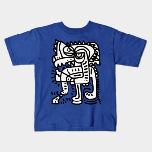 Angry Doodle Graffiti Creature Kids T-Shirt